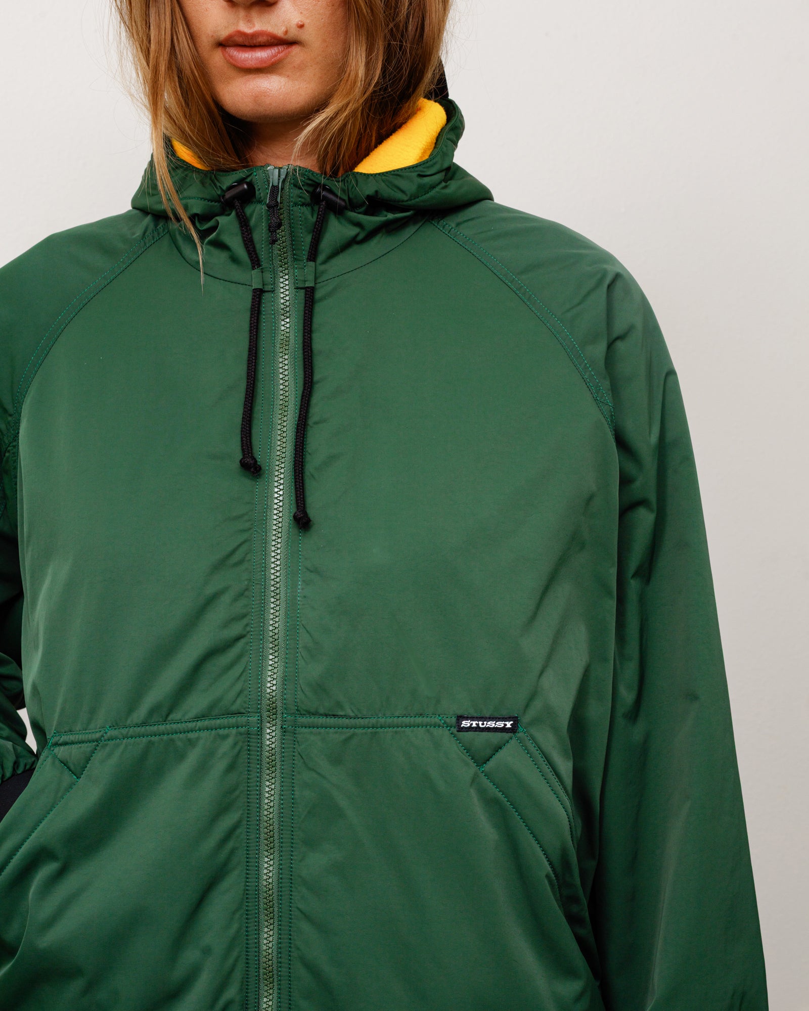 Coastline Hooded Jacket Unisex Long Sleeve In Forest