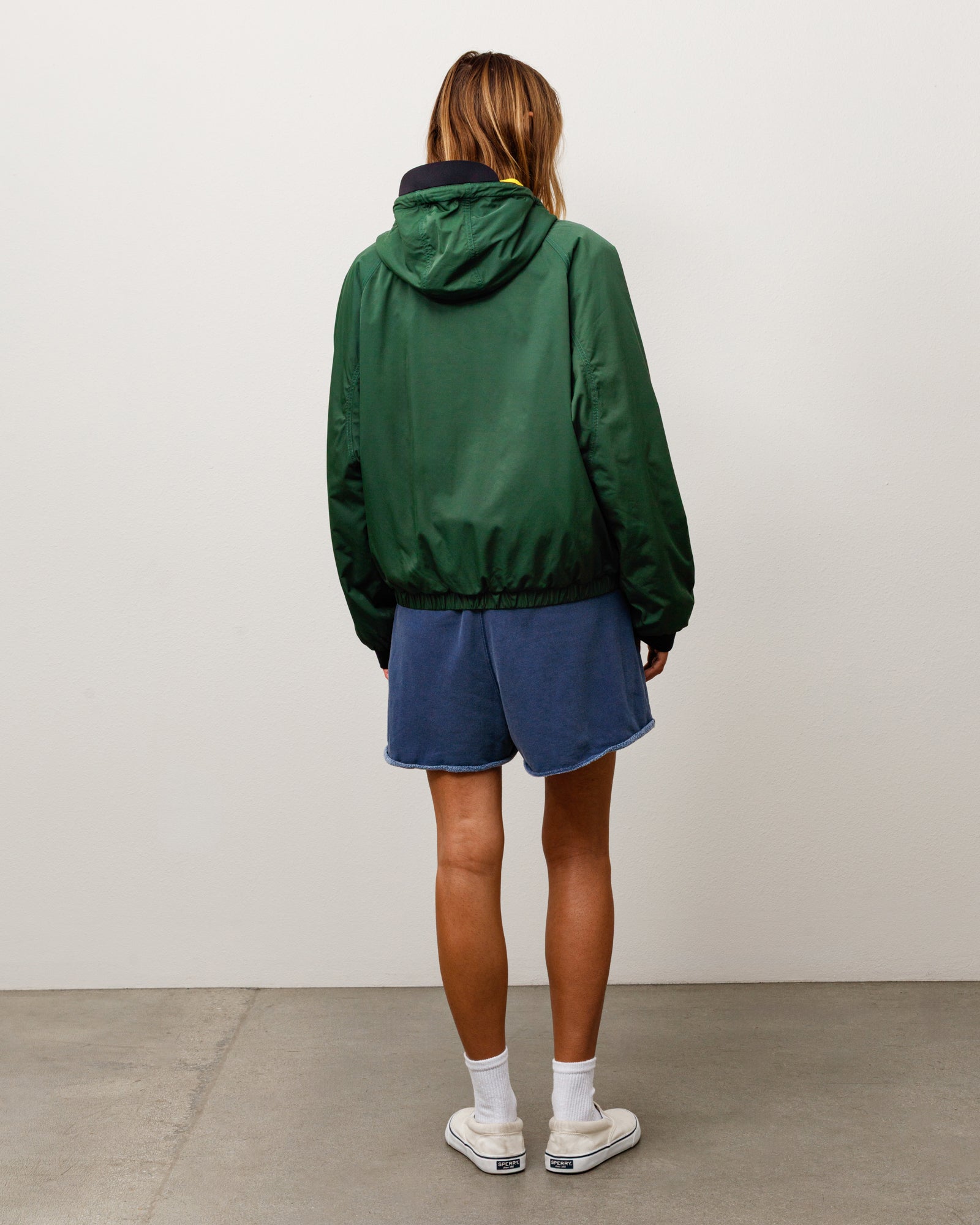 Coastline Hooded Jacket Unisex Long Sleeve In Forest