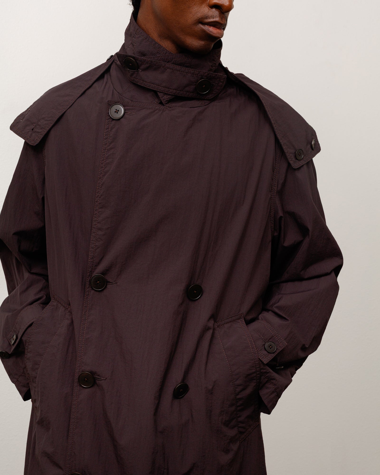 ジャケット・アウター stussy 24AW DOUBLE BREASTED TRENCH Ultra Lightweight Nylon Trench - Brown | Outerwear | Stüssy UK