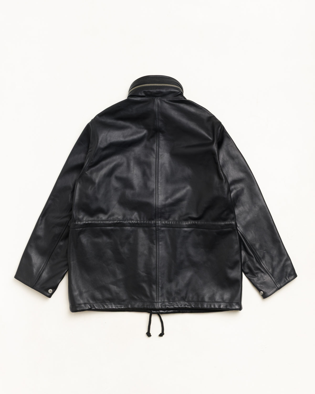 Leather M-65 Unisex Long Sleeve In Black
