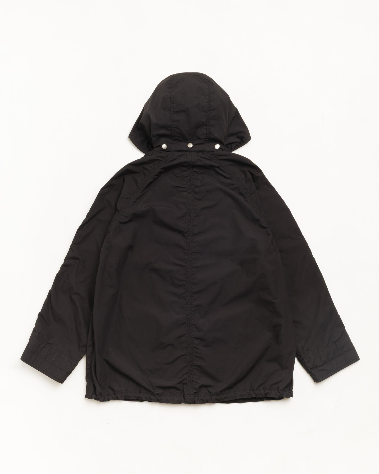 Lt Wt Long Coat Unisex Long Sleeve In Black