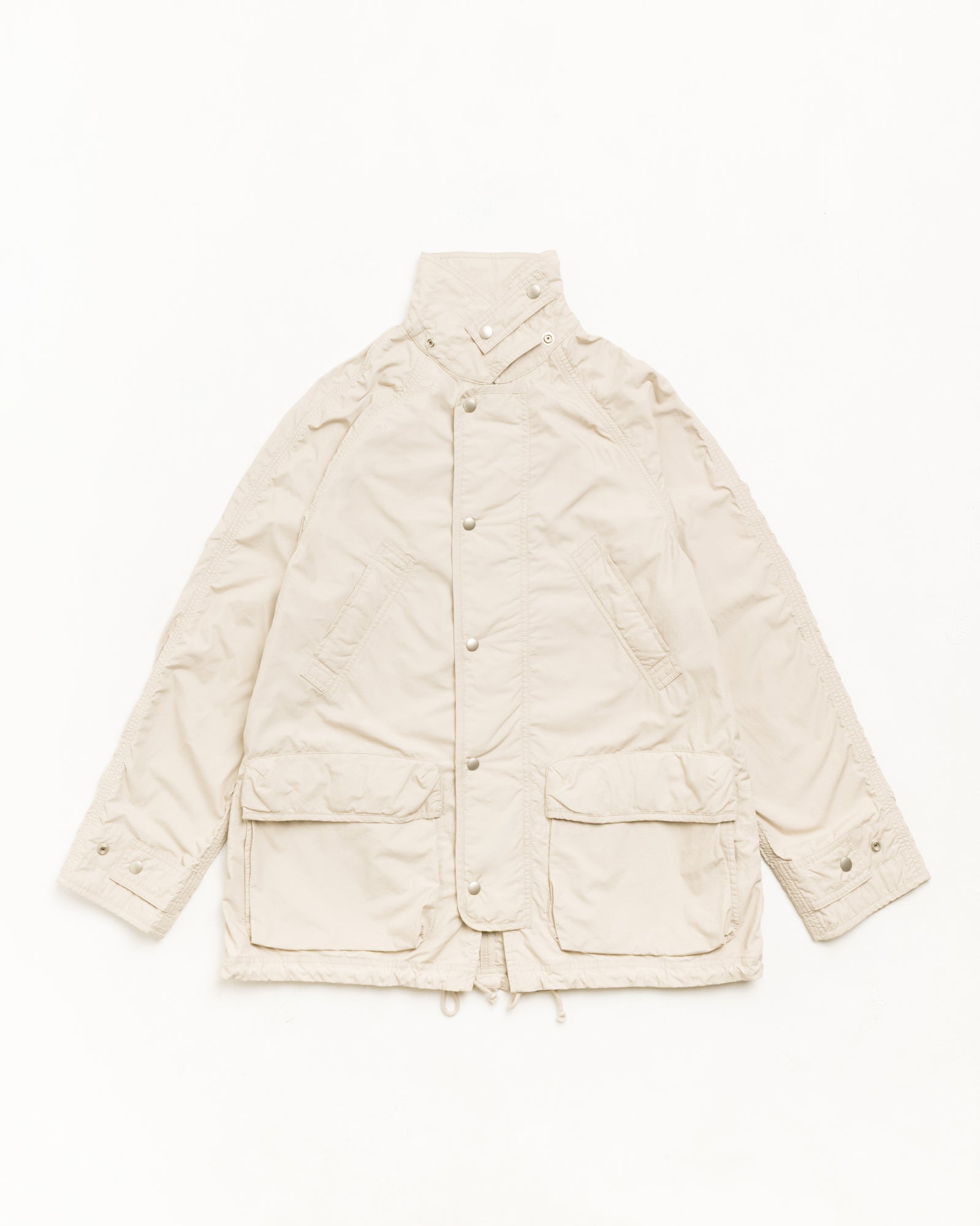 Lt Wt Long Coat Unisex Long Sleeve In Stone
