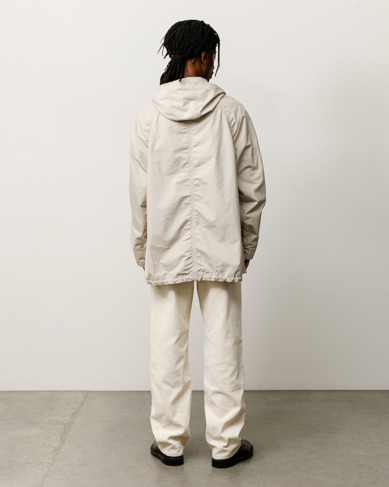 Lt Wt Long Coat Unisex Long Sleeve In Stone