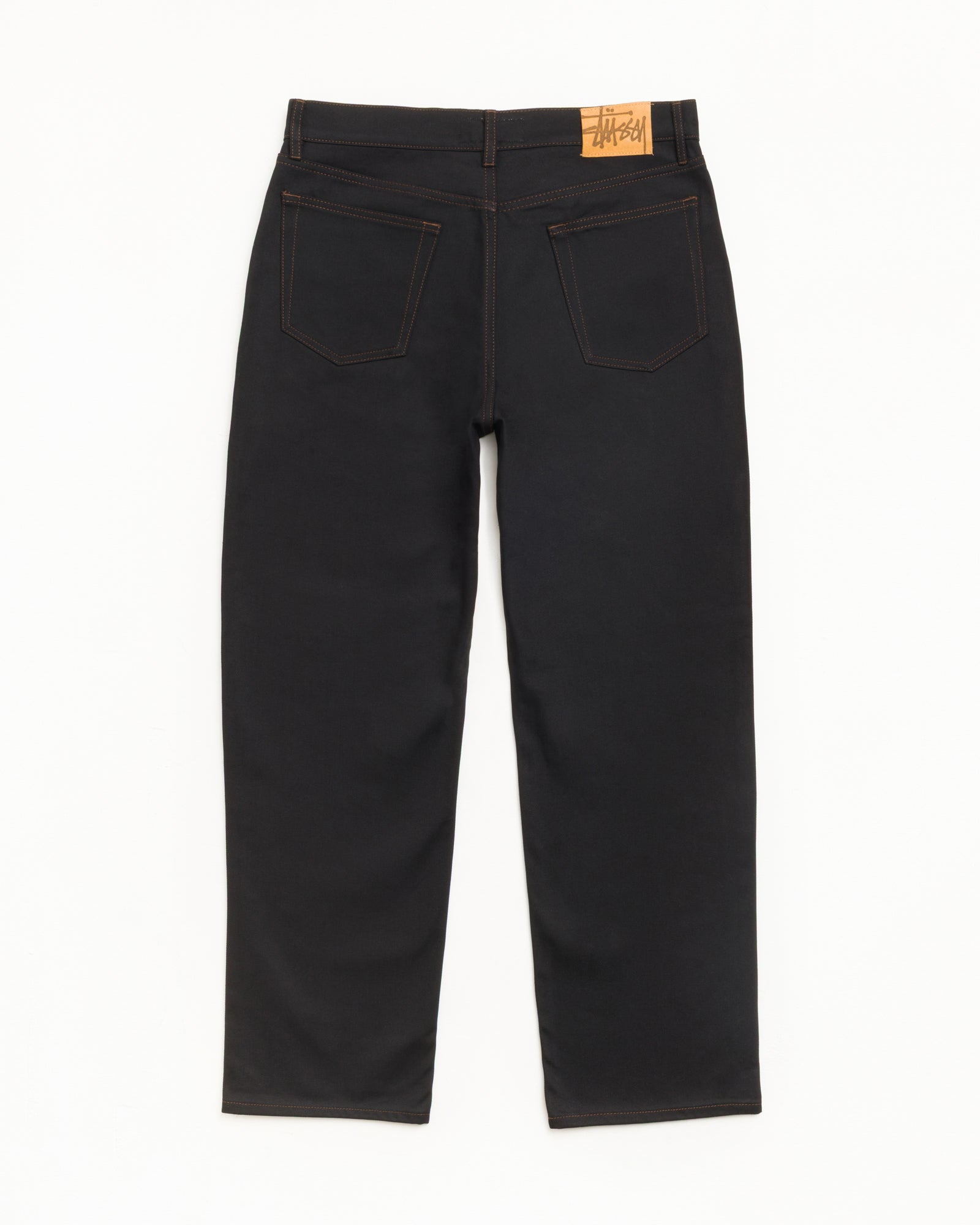 Big Ol Jean Denim Unisex In Raw Black Contrast Stitch