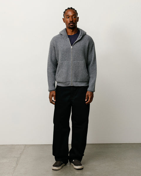 Big Ol Jean Denim Unisex In Raw Black Contrast Stitch