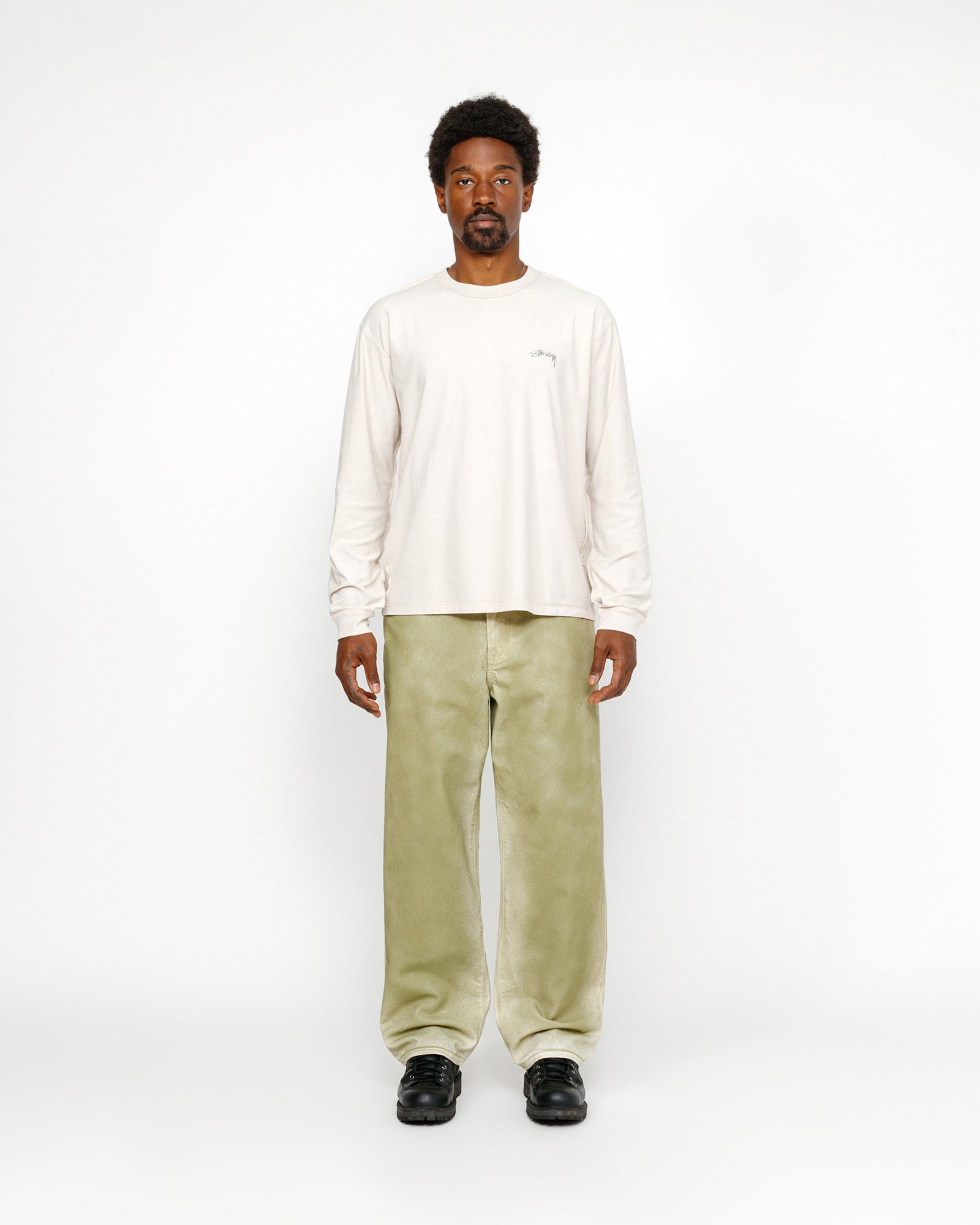 STUSSY SPRAY DYE BIG OL' JEANS 28