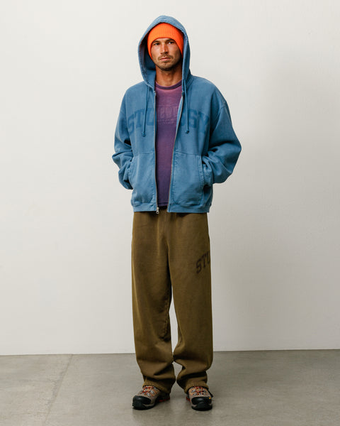 Faded Graphic Fleece Pant Unisex In Olive