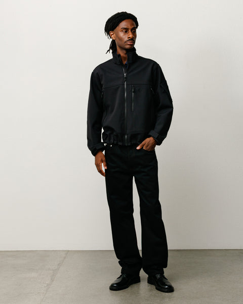 New Classic Jean Denim Unisex In Raw Black Contrast Stitch
