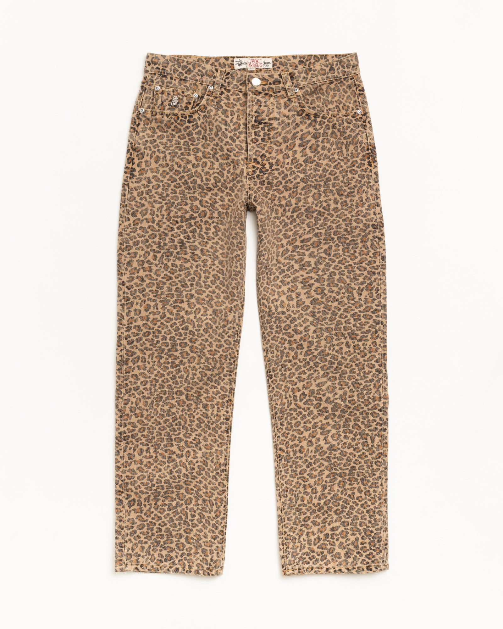 New Classic Jeans Denim Vtg Mens Regular In Leopard