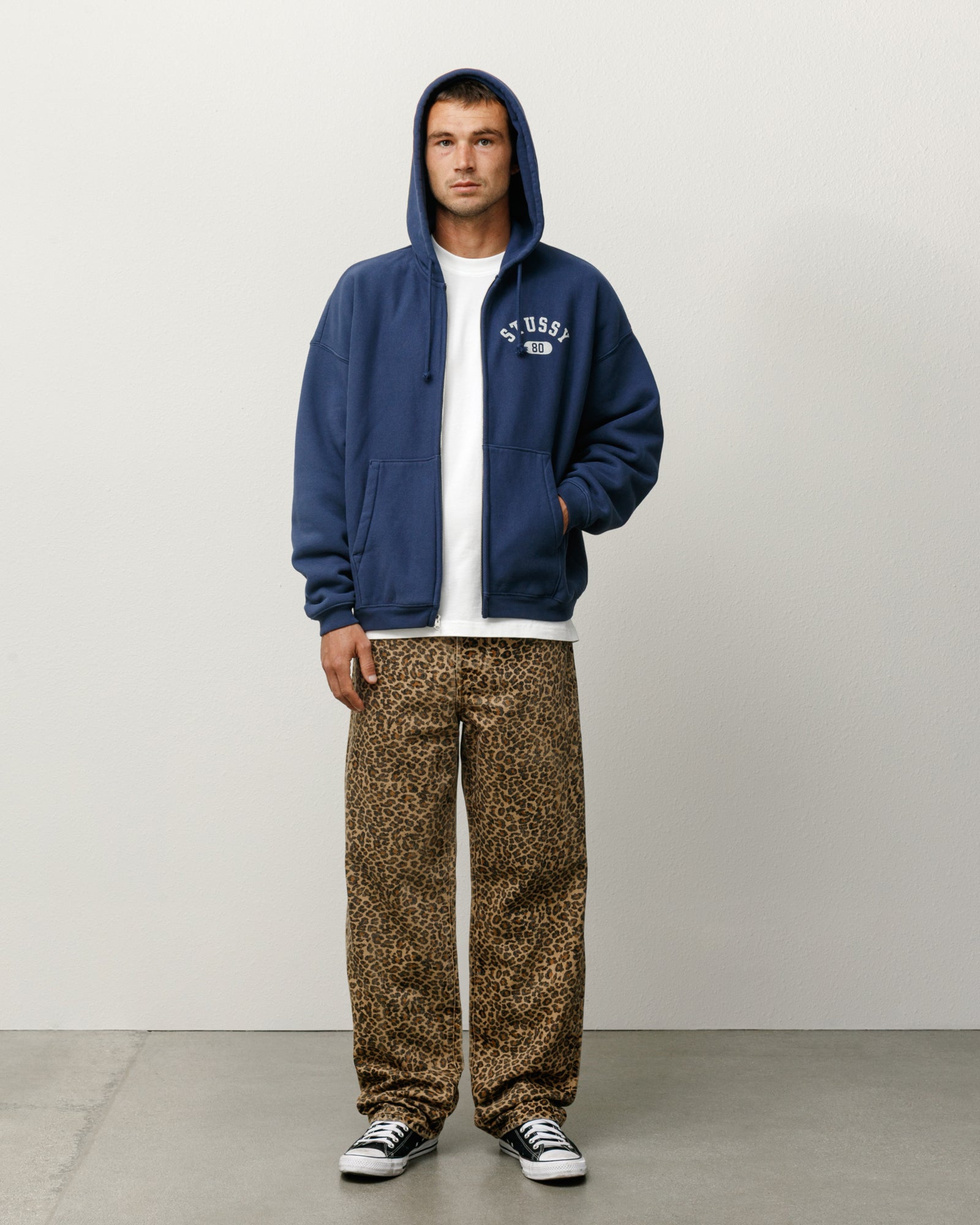 New Classic Jeans Denim Vtg Unisex Regular In Leopard