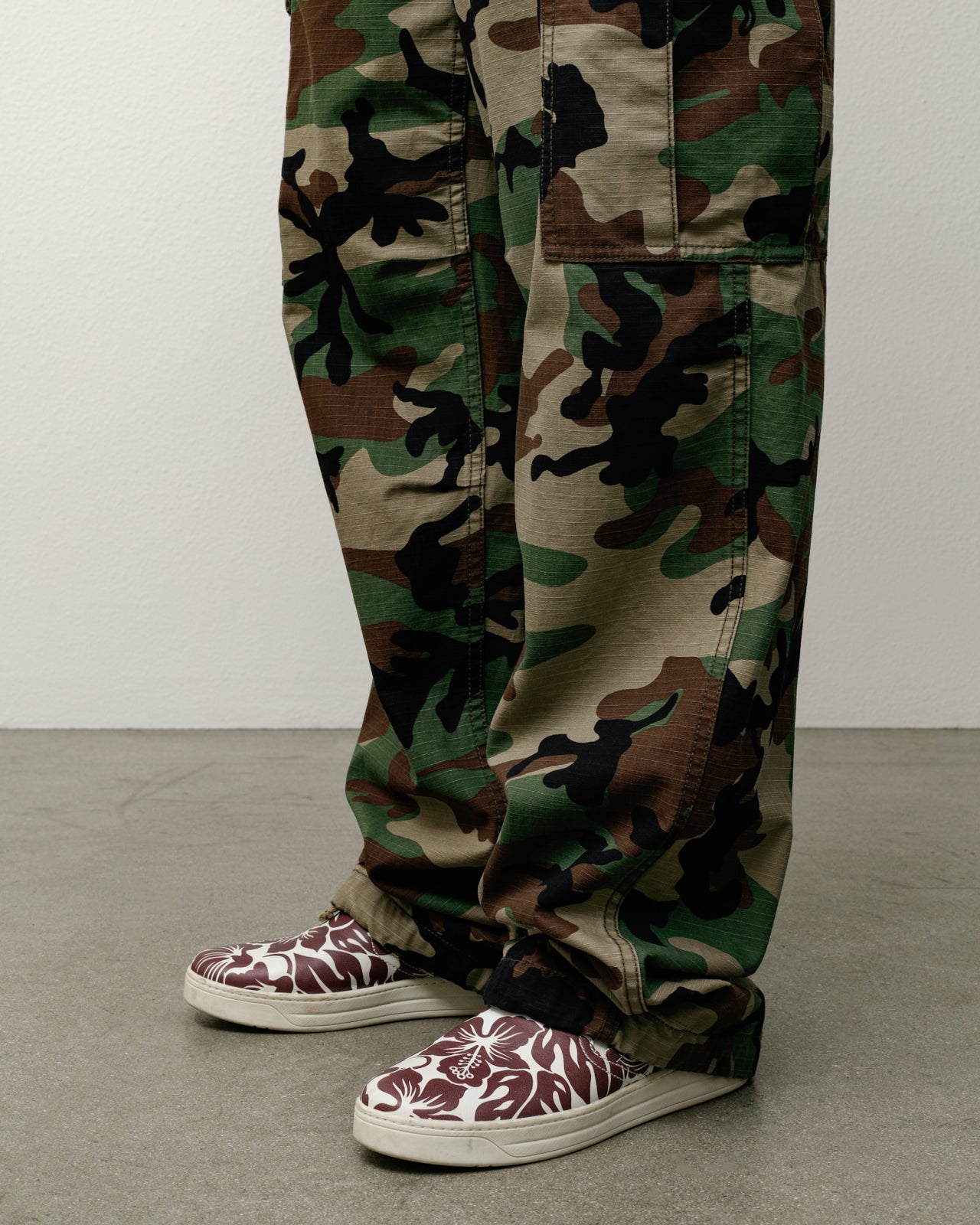 Cargo Pant Mens Regular In Woodland Camo