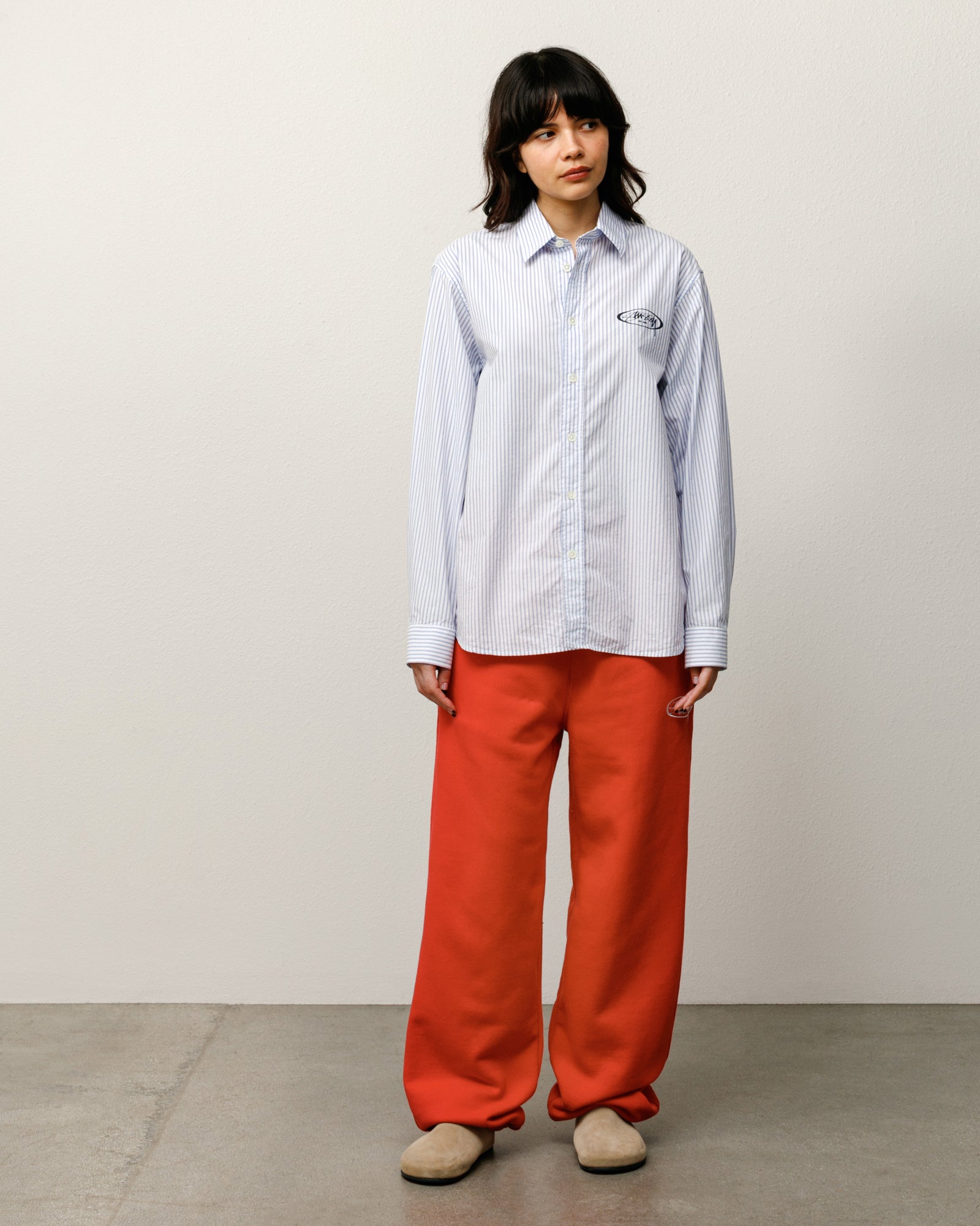 Fleece Track Pant Mens Regular In Red