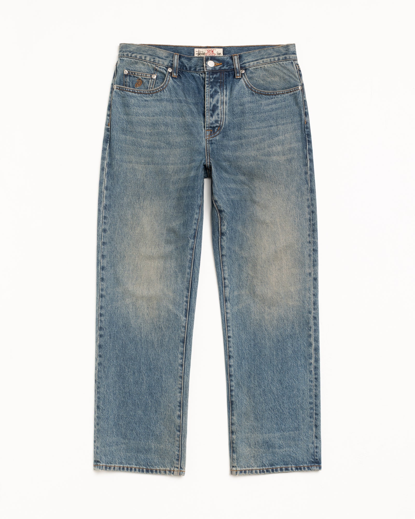 パンツ STUSSY CLASSIC JEAN DENIM 24ss New Classic Jean Vintage Denim in indigo – Stüssy UK