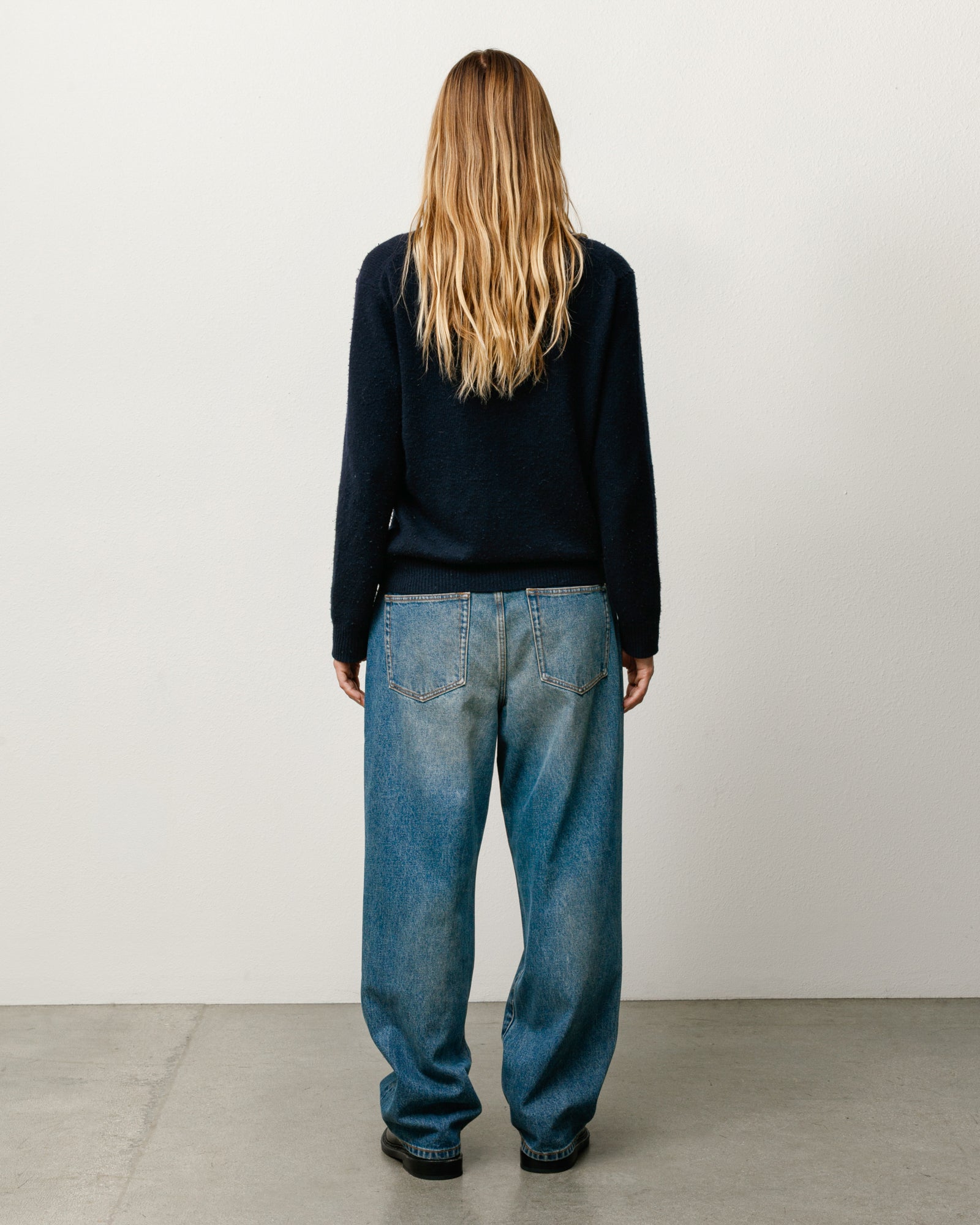 Big Ol Jean Denim Unisex In Dark Wash Indigo