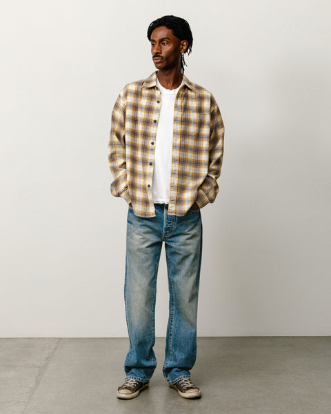 Straight Jean Denim Unisex In Dark Wash Indigo