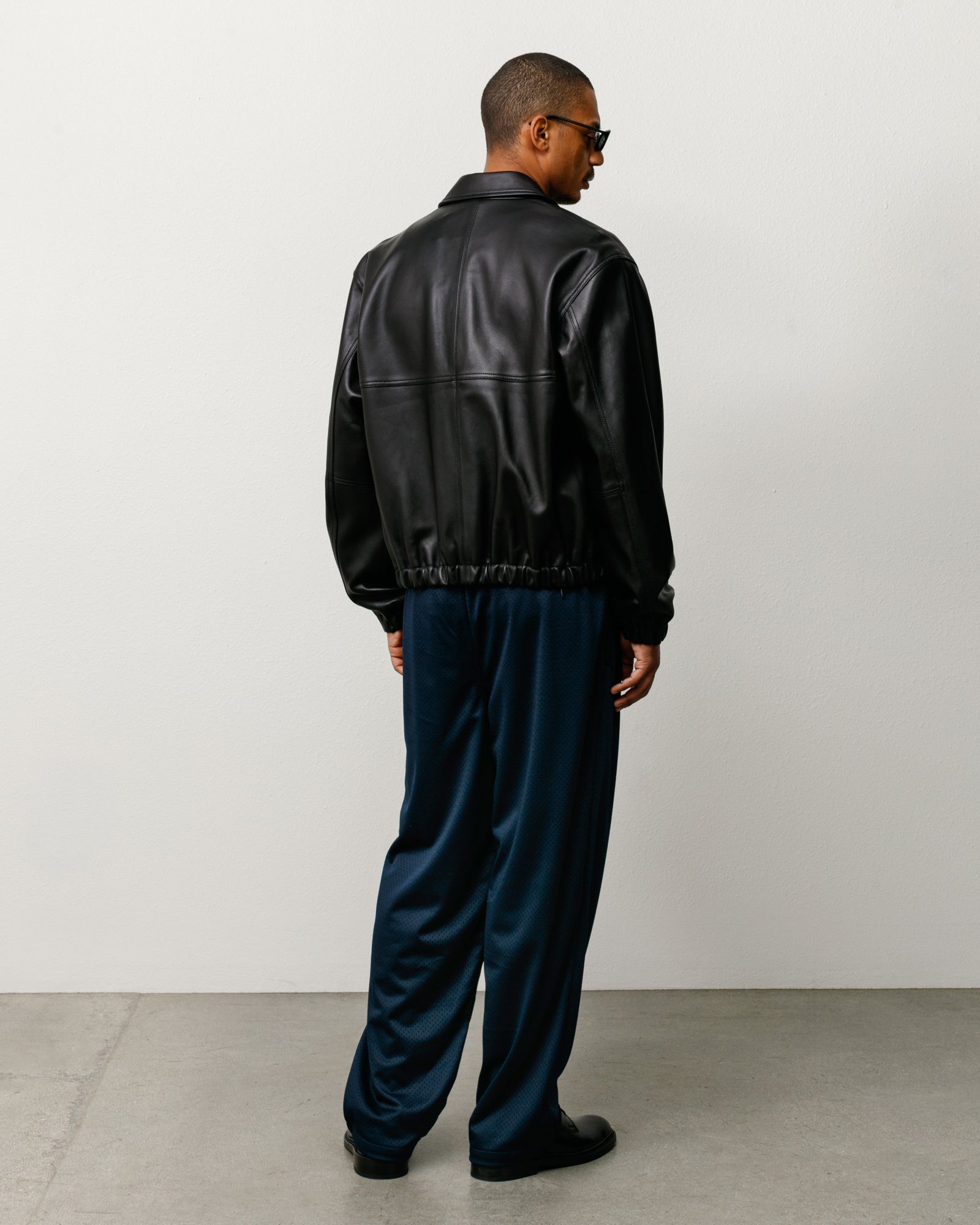 Mesh Track Pant Unisex Regular In Navy