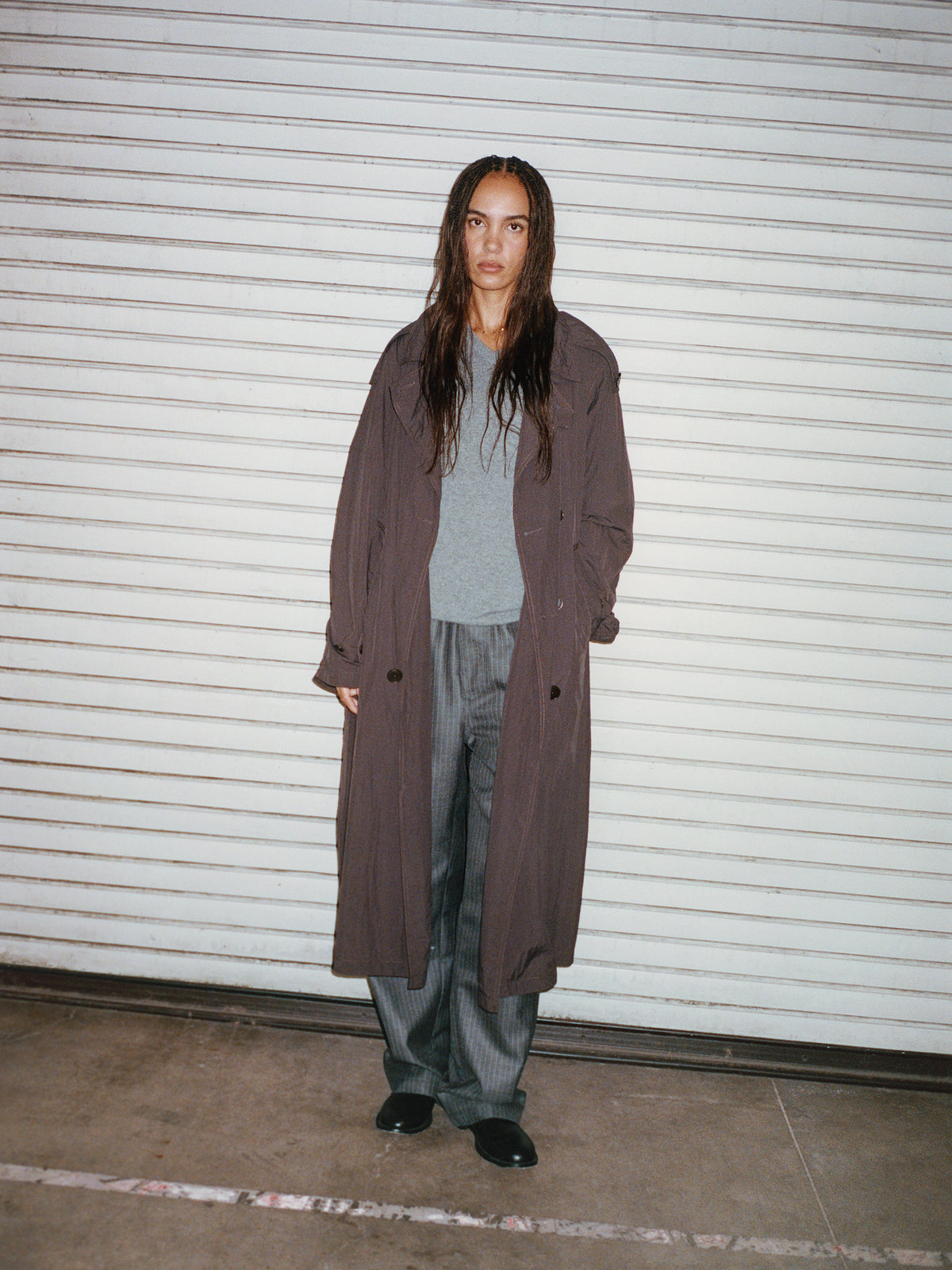 Striped Wool Beach Pant - Grey Pinstripe | Pants | Stüssy UK