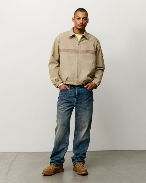 New Classic Jean Slub Denim Unisex Regular Straight Leg In Blue