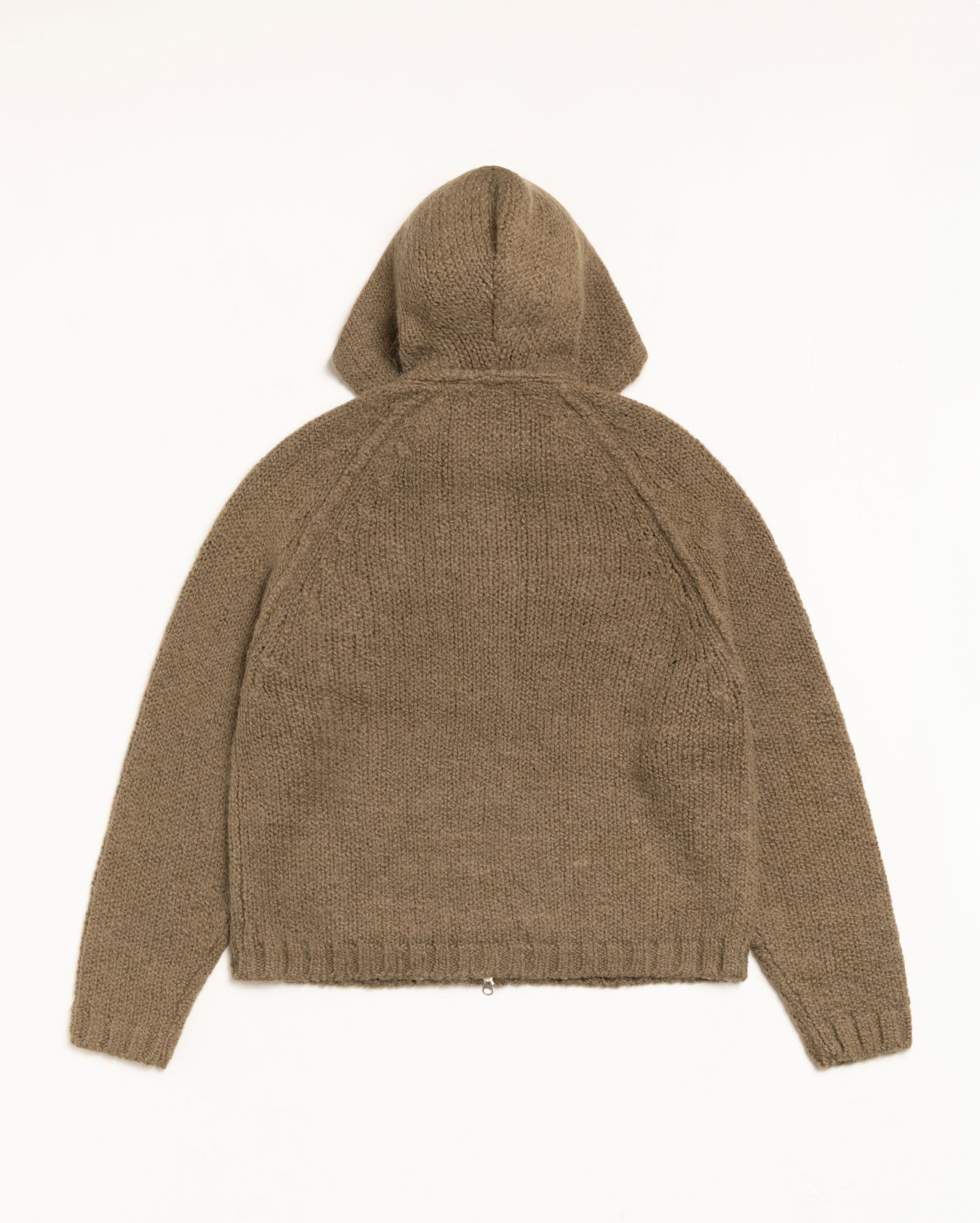 Chunky Knit Zip Hoodie – Fossil | Knits | Stüssy UK