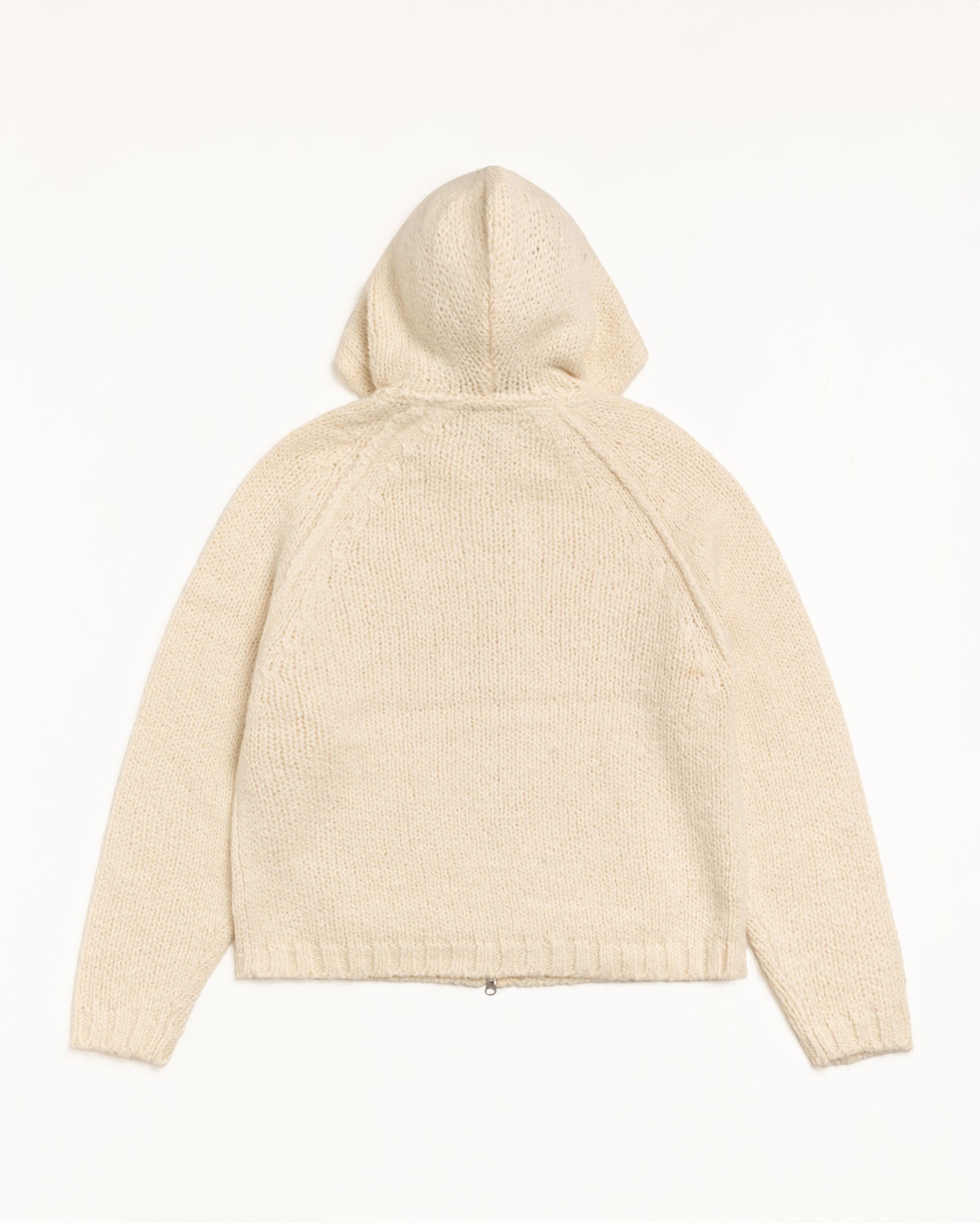 Chunky Knit Zip Hoodie – Ivory | Knits | Stüssy UK