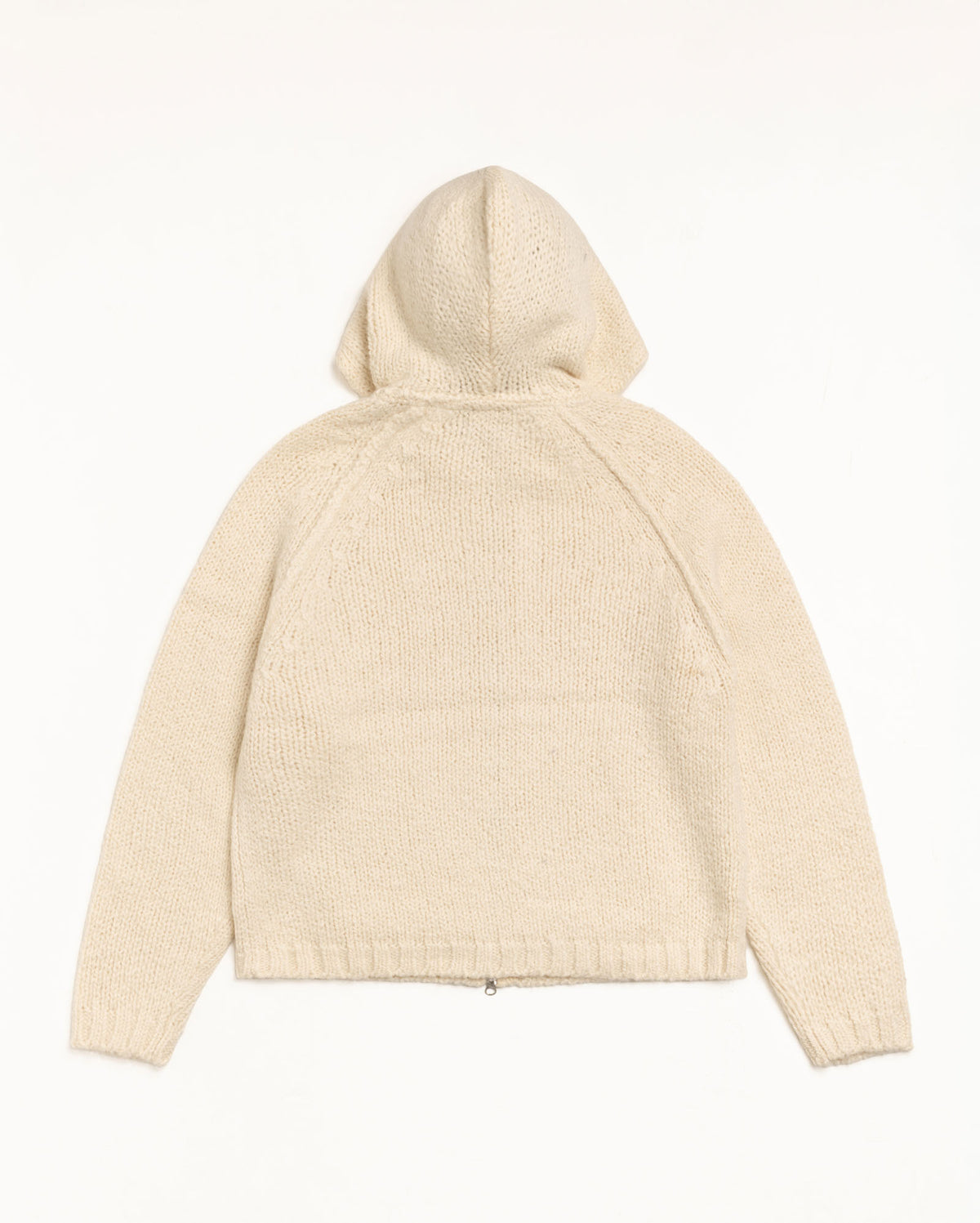 Chunky Knit Zip Hoodie – Ivory | Knits | Stüssy UK