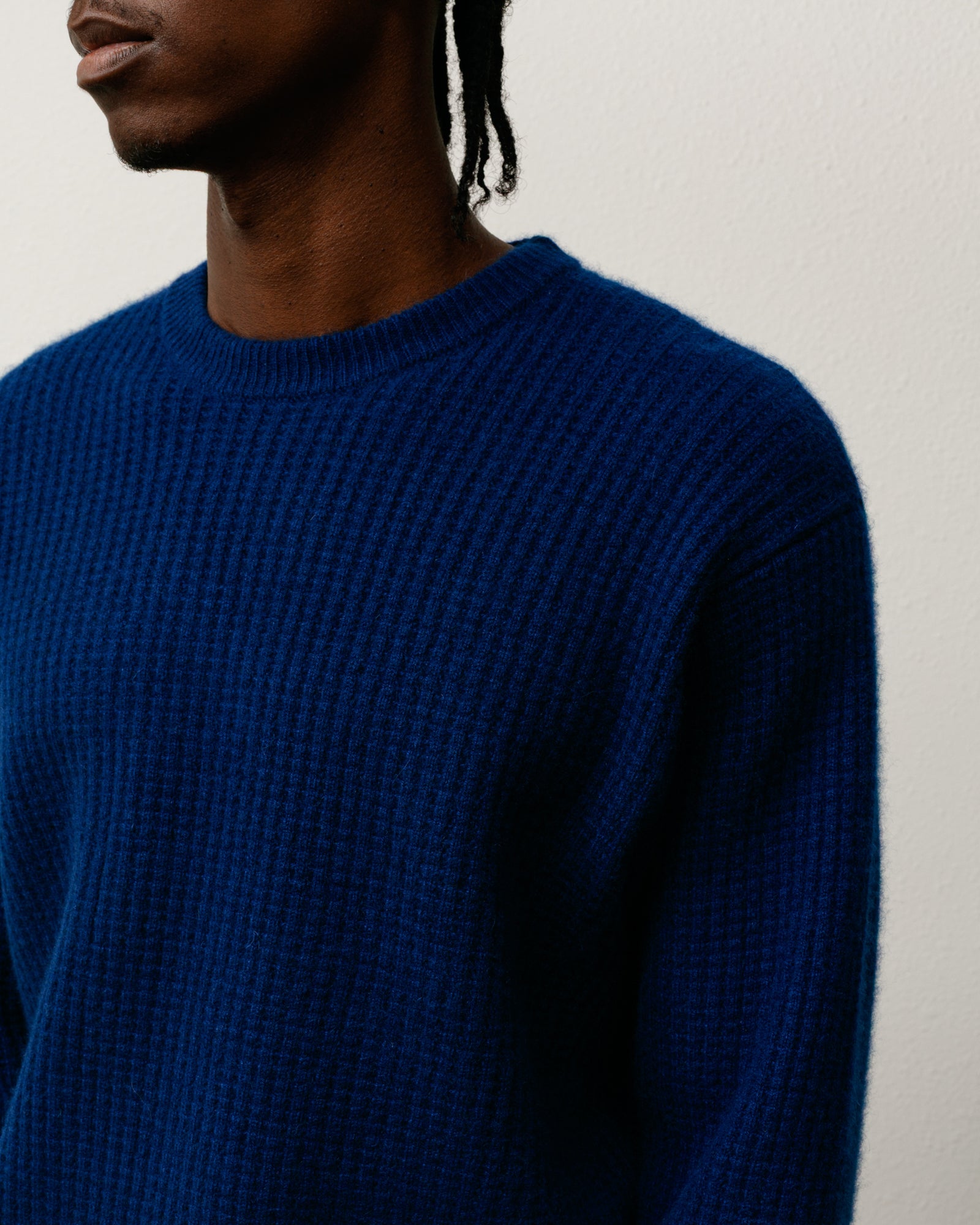 Waffle Cashmere Sweater – Navy | Tops & Knits | Stüssy UK