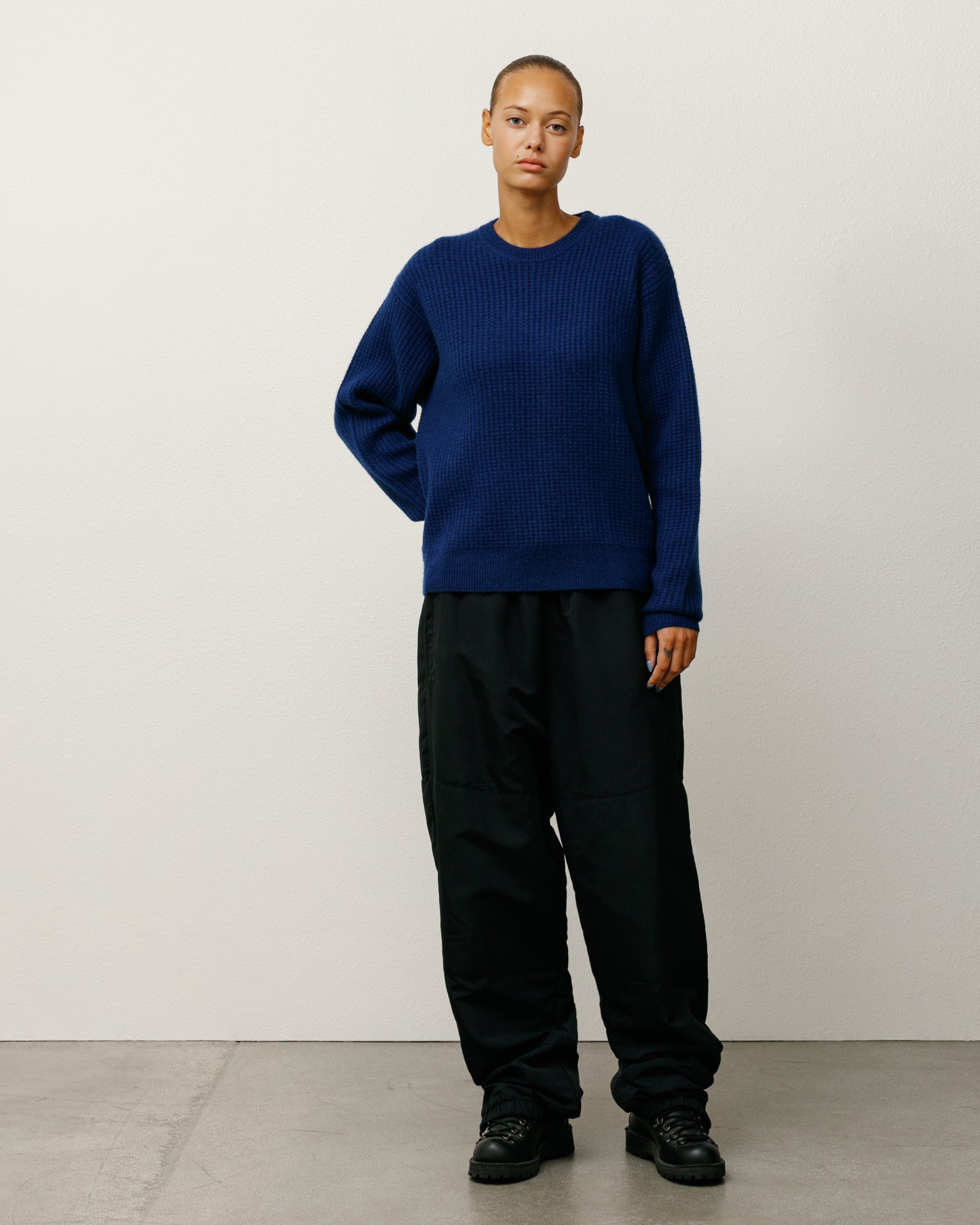 Waffle Cashmere Sweater – Navy | Tops & Knits | Stüssy UK