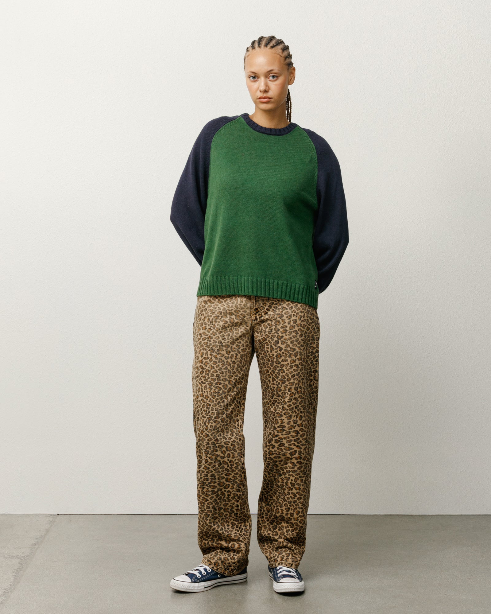 Stussy Raglan Crew OVERLOCK VARSITY RAGLAN CREW