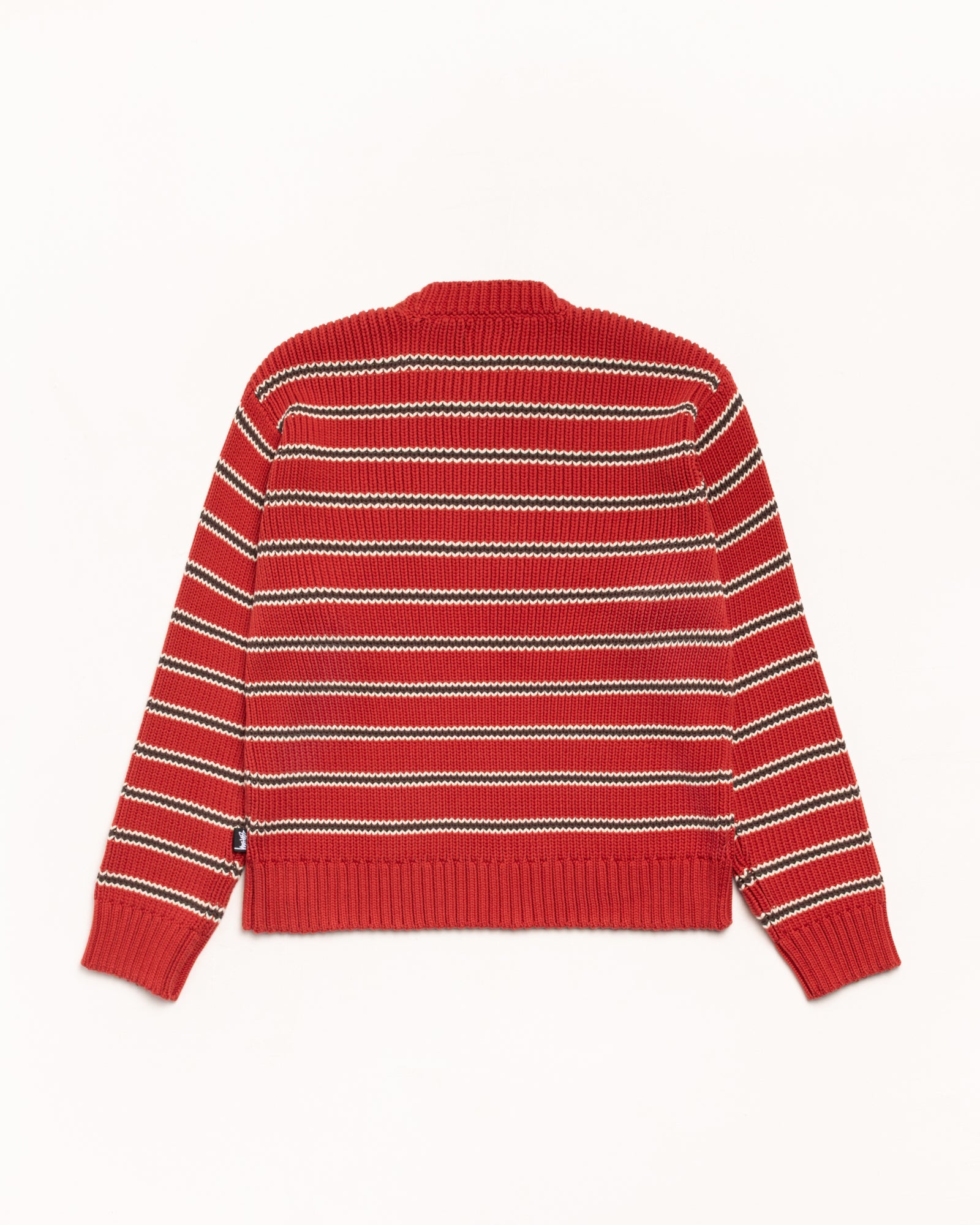 新品　正規品　BRIEFING STRIPE CREW NECK KNIT Stripe Knit Crew – Brick | Tops & Knits | Stüssy UK