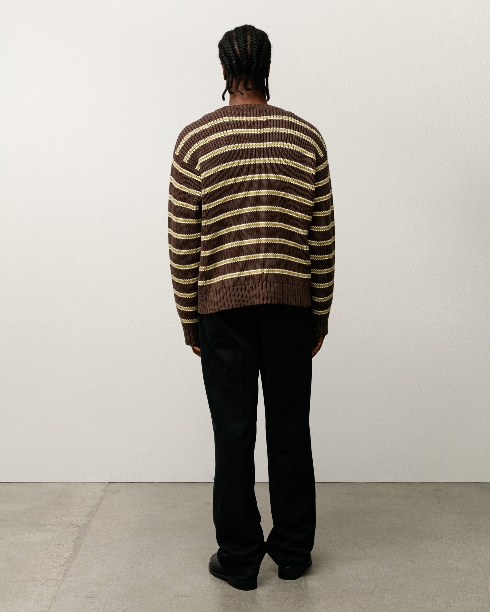 Stripe Knit Crew – Forest | Tops & Knits | Stüssy UK