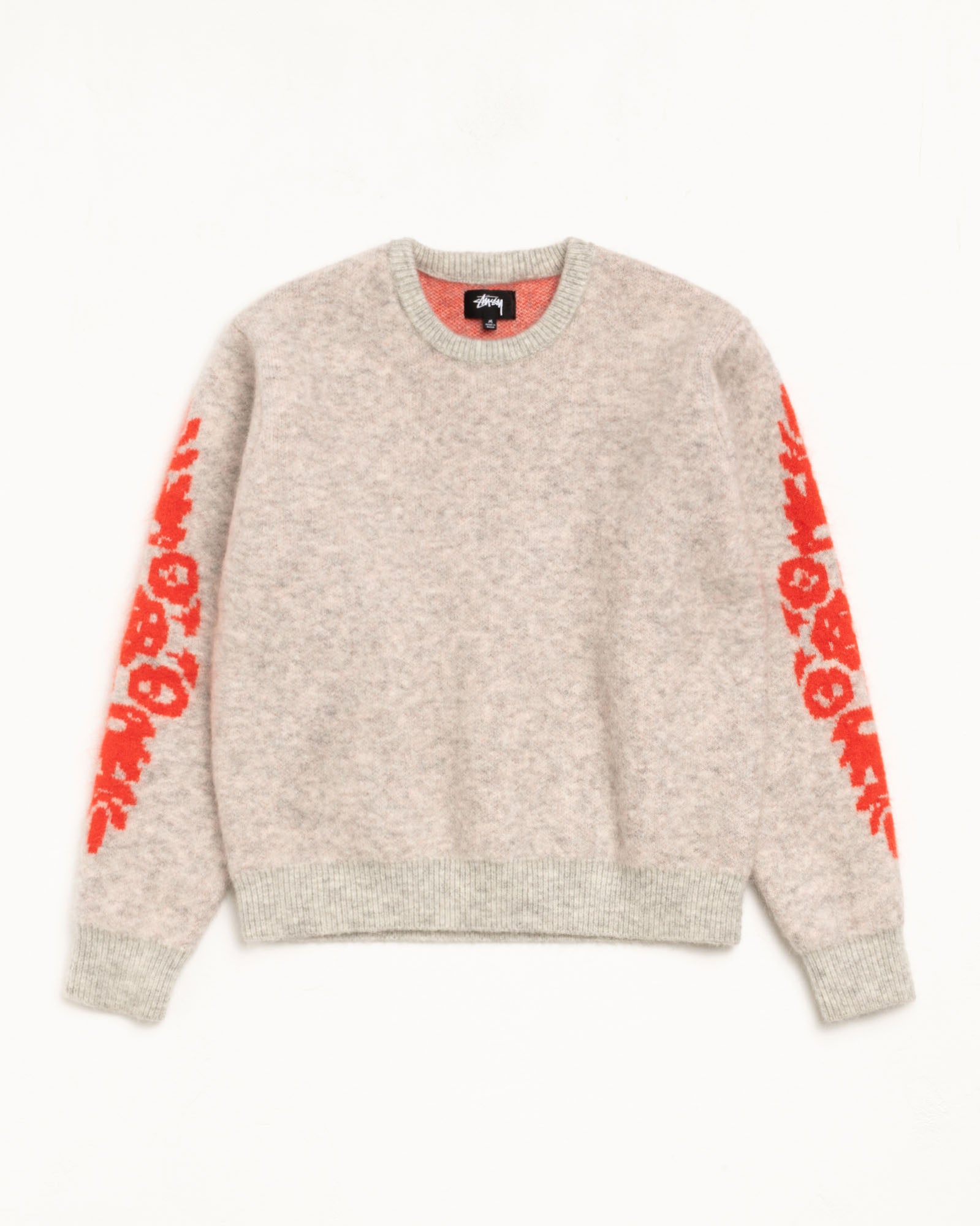 海外限定　STUSSY FLOWER SWEATER ニット セーター　XL STUSSY ステューシー Jacquard Flower Knit ロゴ ニットセーター