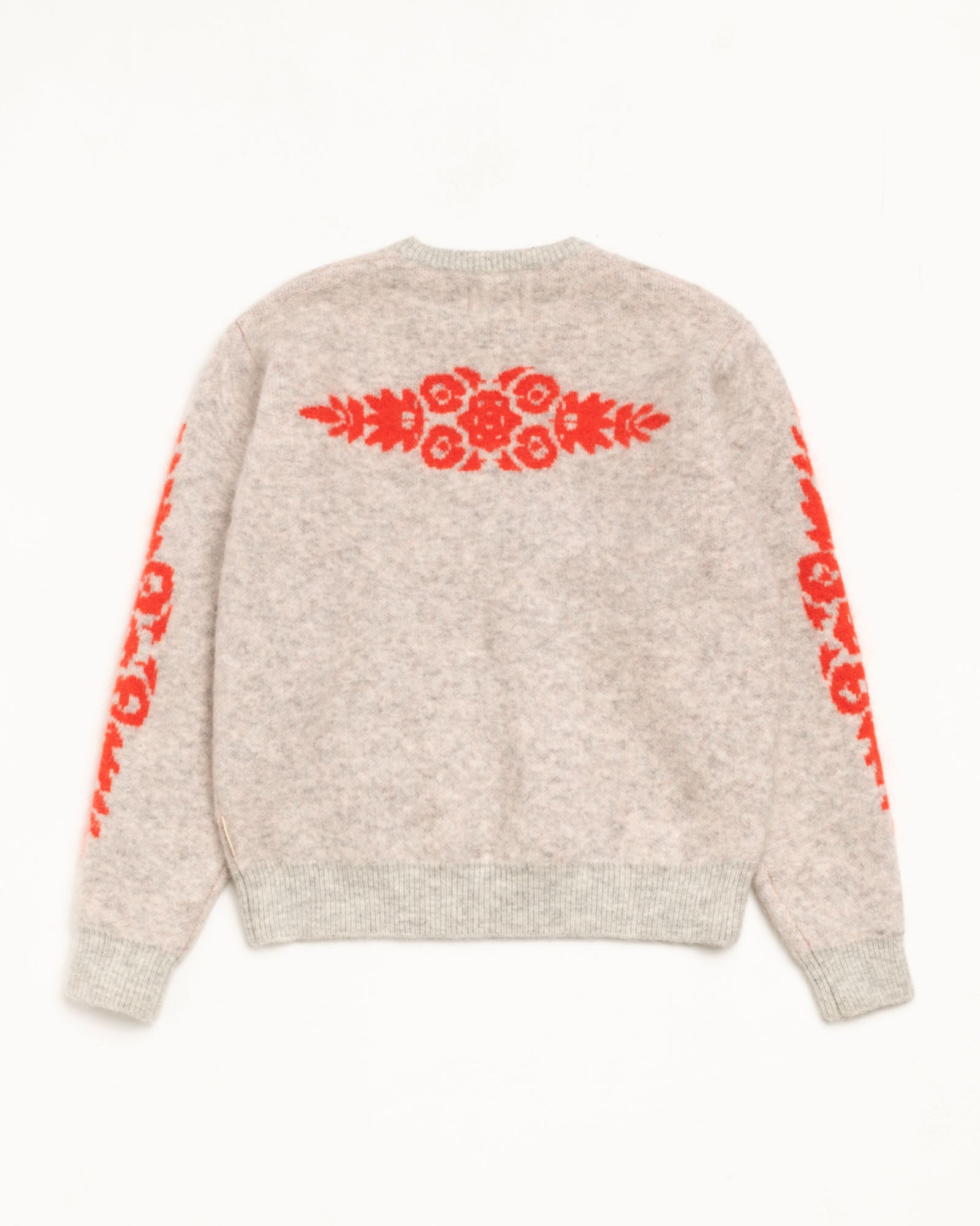 海外限定　STUSSY FLOWER SWEATER ニット セーター　XL Mohair Flower Sweater – Grey Heather | Tops & Knits | Stüssy UK