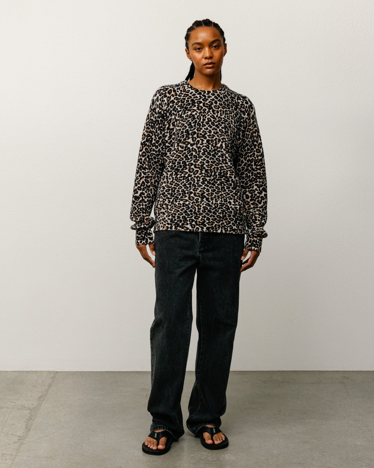 トップス STUSSY TIGRIS PRINT SWEATER 22aw Leopard Sweater – Leopard | Tops & Knits | Stüssy UK