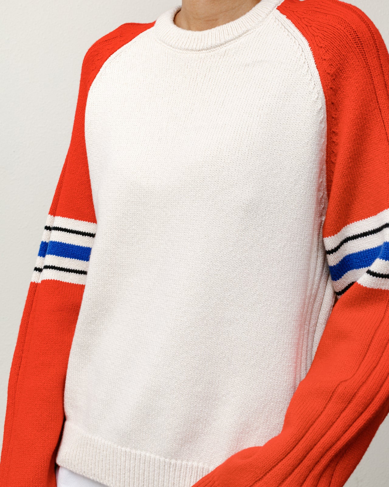 Stripe Raglan Crew – Red | Tops & Knits | Stüssy UK