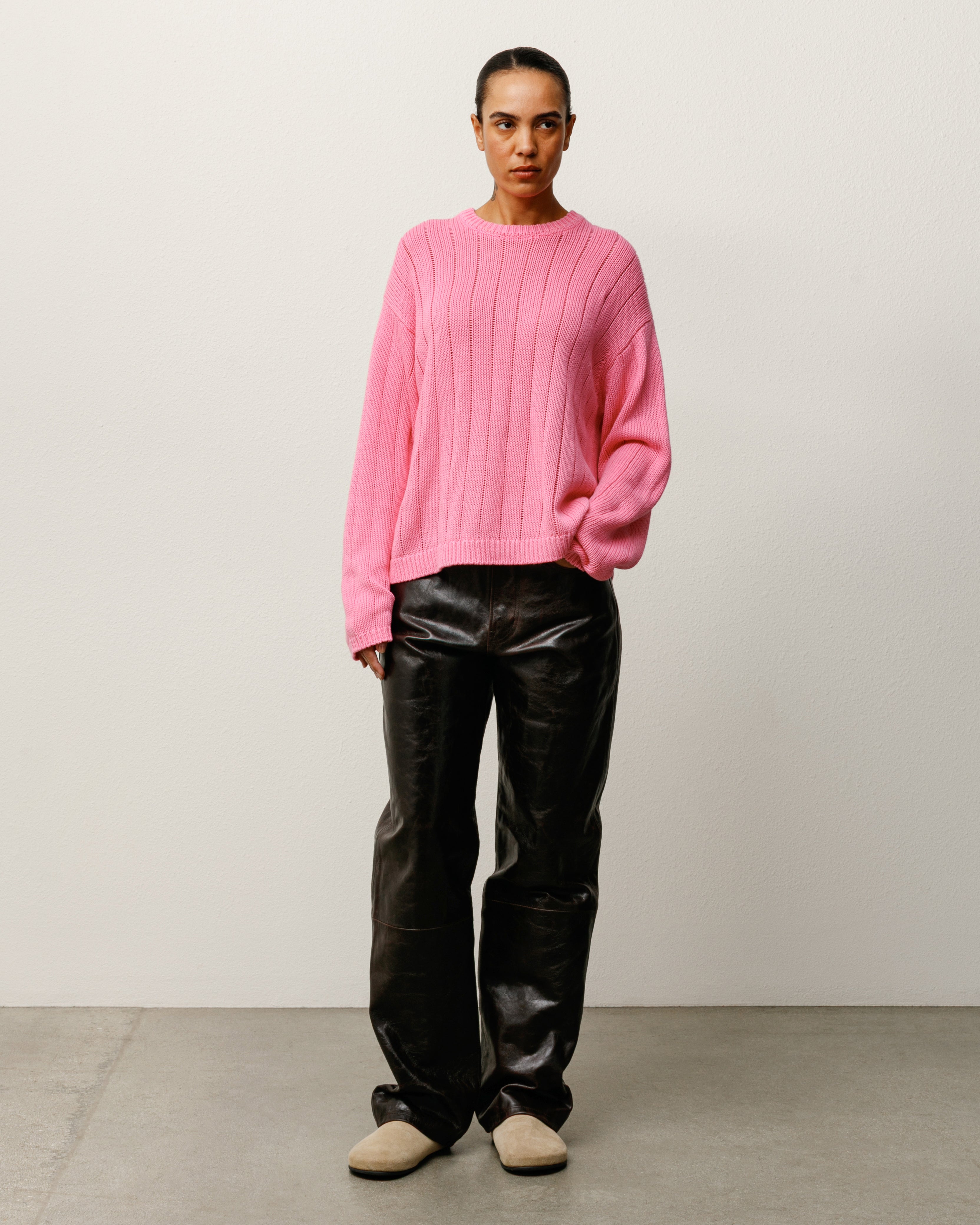 Buana Logo Sweater – Pink | Tops & Knits | Stüssy UK