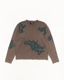 FLORAL ROLL NECK SWEATER