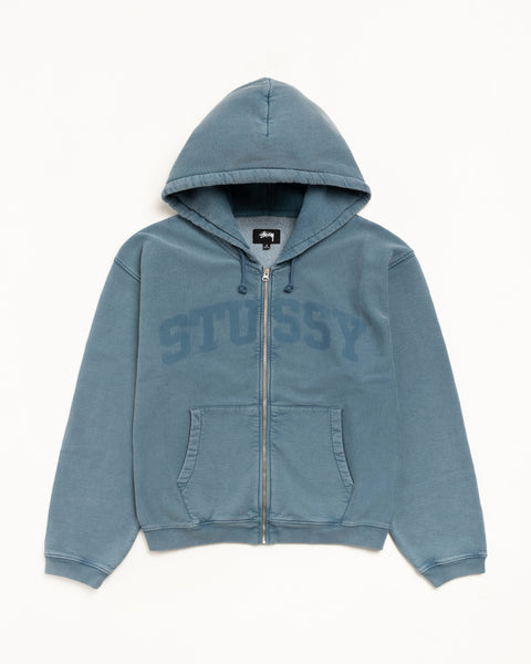 Faded Graphic Zip Hoodie – Washed Navy | Sweats | Stüssy UK