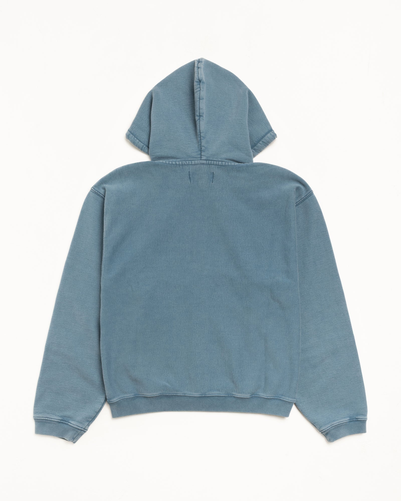Faded Graphic Zip Hood Mens Long Sleeve In Washed Navy