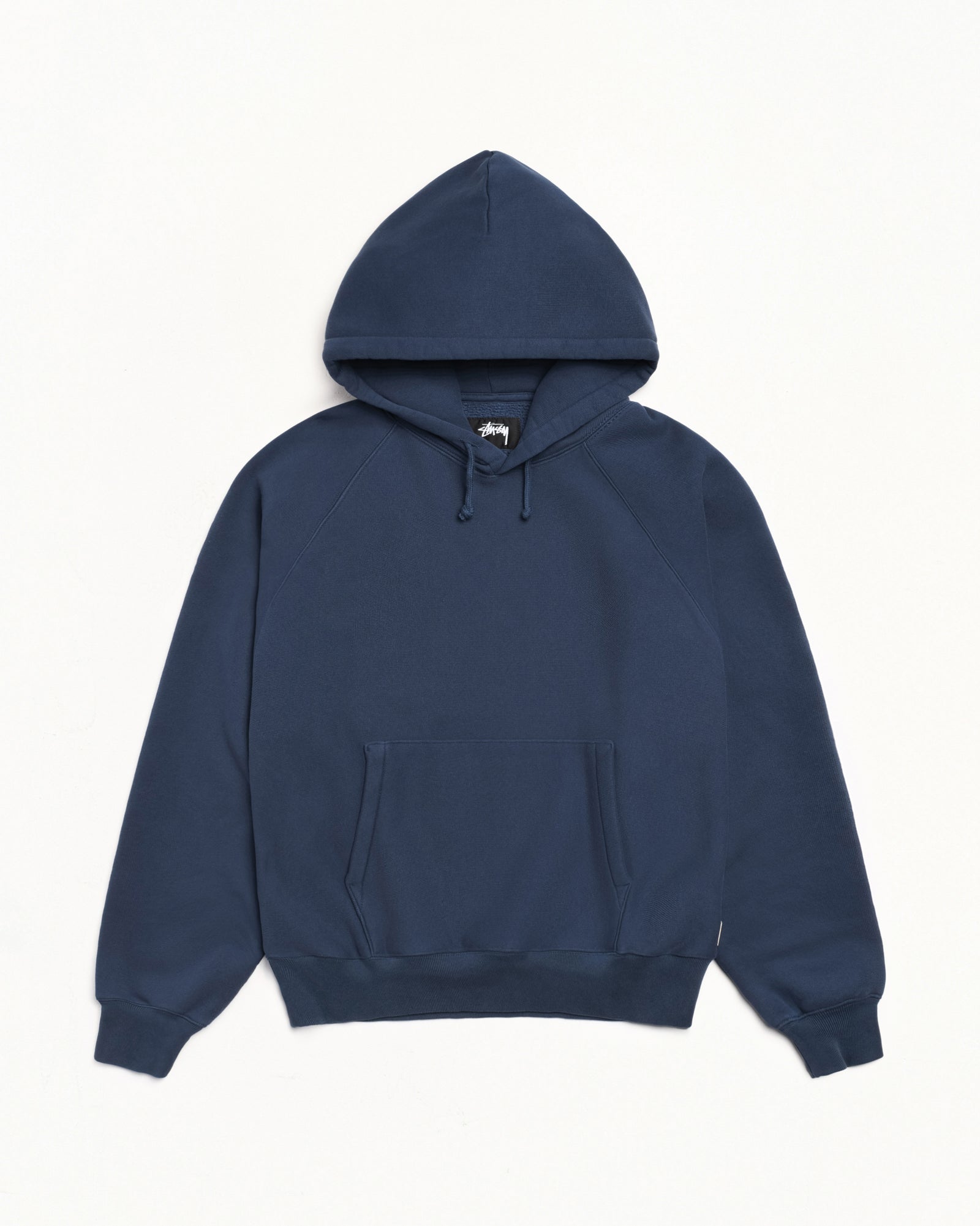 Fleece Raglan Hood Mens Long Sleeve In Navy