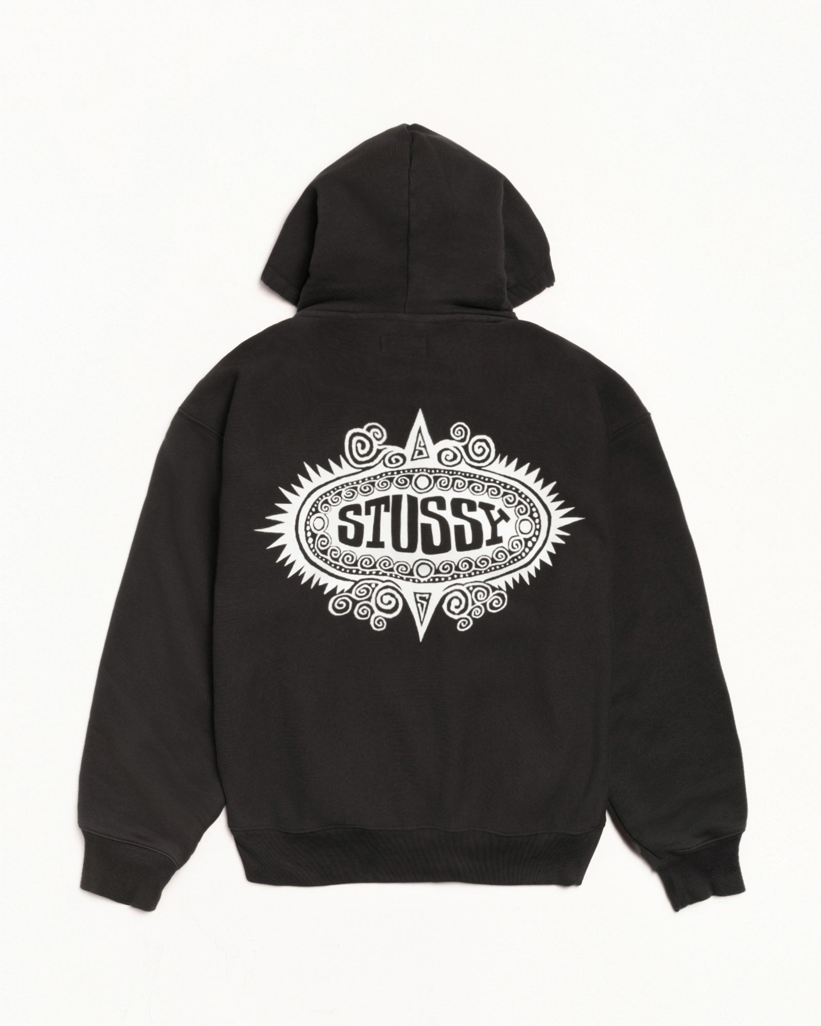 Mantra Zip Hoodie – Black | Sweats | Stüssy UK