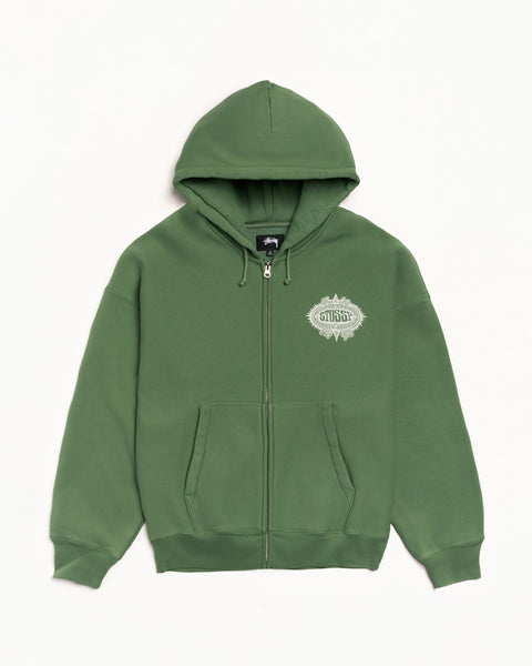 Mantra Zip Hood Mens Long Sleeve In Green