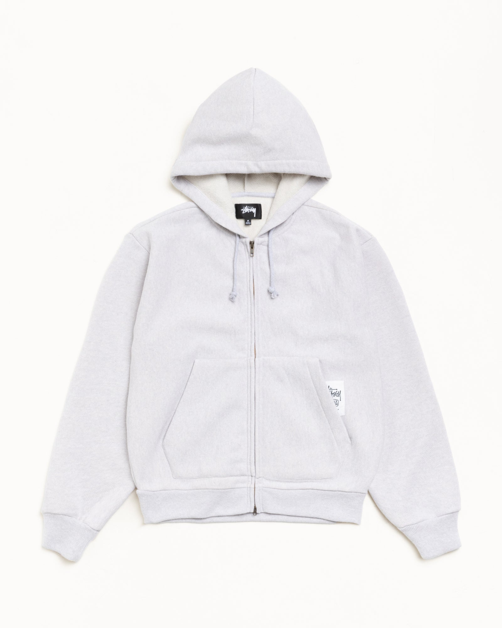 トップス stussy knit gray double zip Patch Zip Knit Hoodie – Ash Heather | Tops & Knits | Stüssy UK