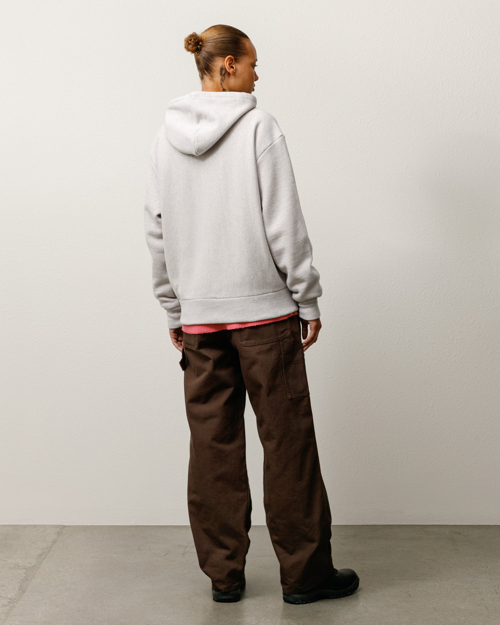 Patch Zip Knit Hoodie – Ash Heather | Tops & Knits | Stüssy UK