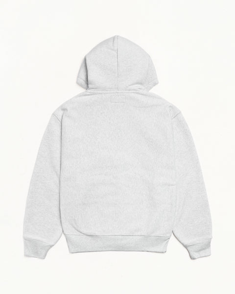 Stussy Est Printed Zip Hood Mens Long Sleeve In Ash Heather