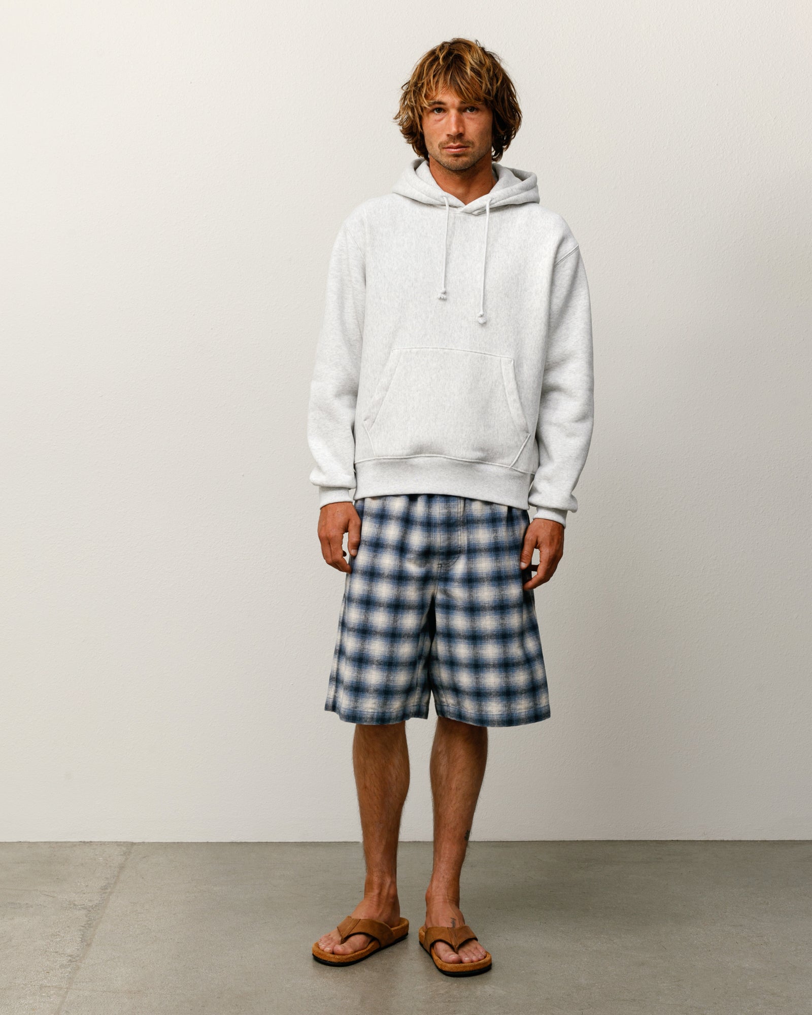 Sweats Hoodie Mens Long Sleeve In Ash Heather