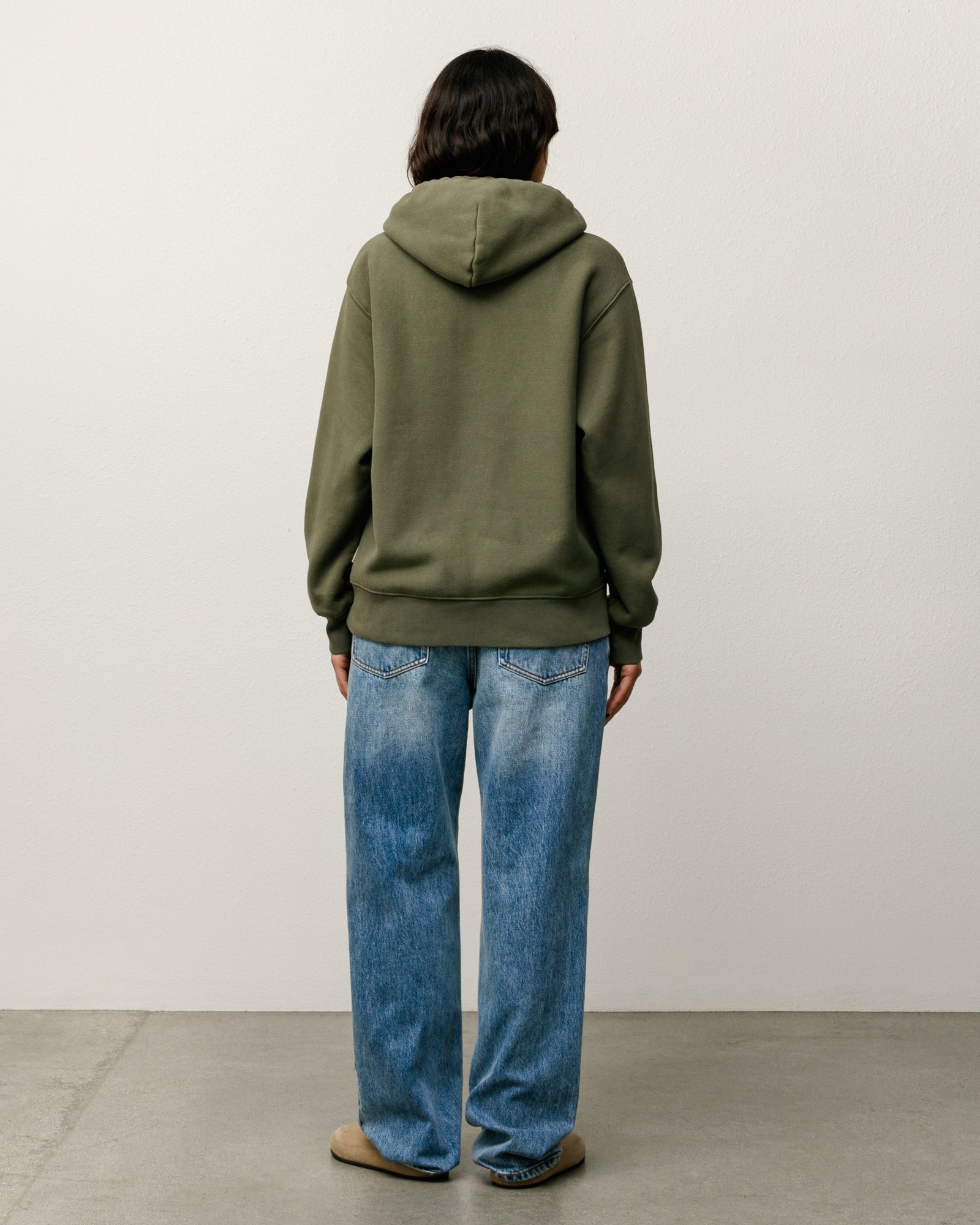 Sweats Hoodie Mens Long Sleeve In Green