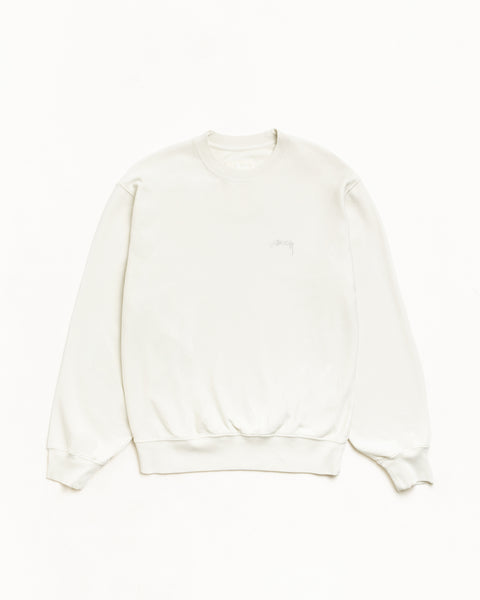 Lightweight Terry Crew Unisex Long Sleeve In Stone