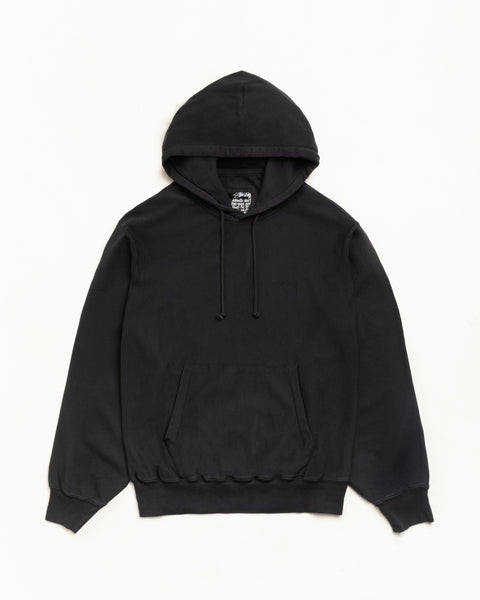 Lightweight Terry Hoodie Unisex Long Sleeve In Black