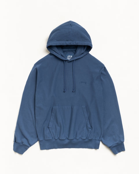 Lightweight Terry Hoodie Unisex Long Sleeve In Blue