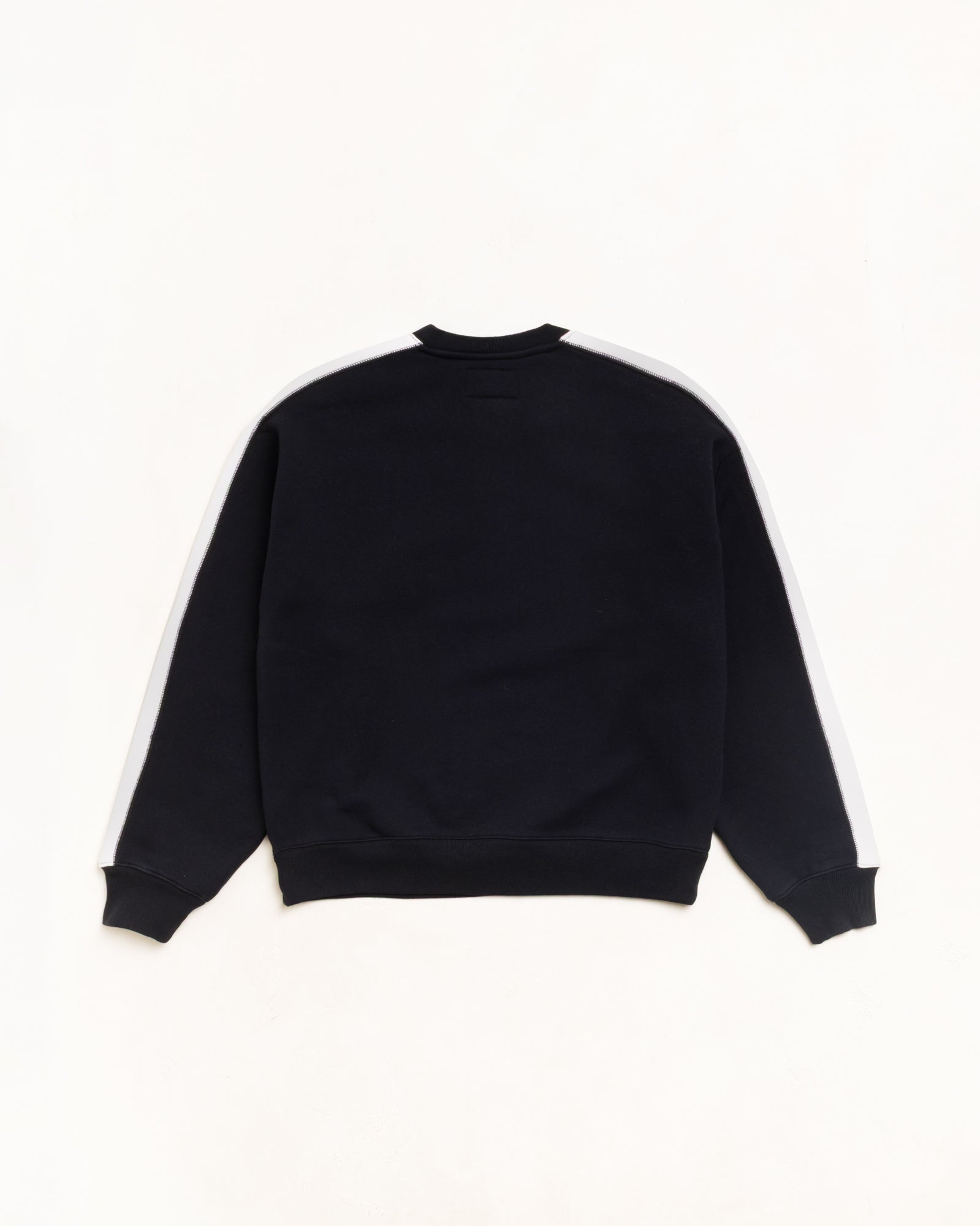 Paneled Stripe Crew - Black | Crew Fleece | Stüssy UK